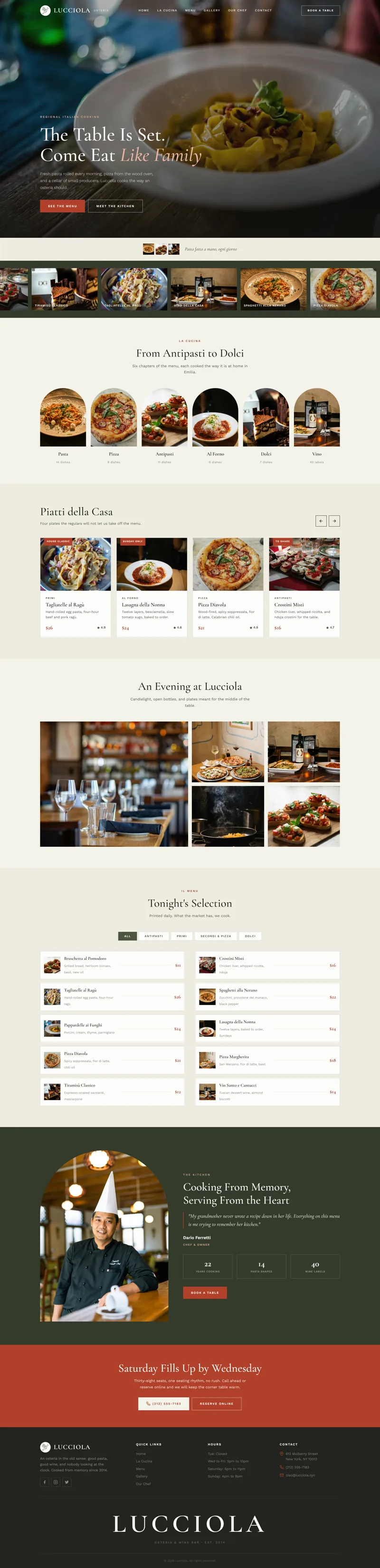 Web development for Lucciola