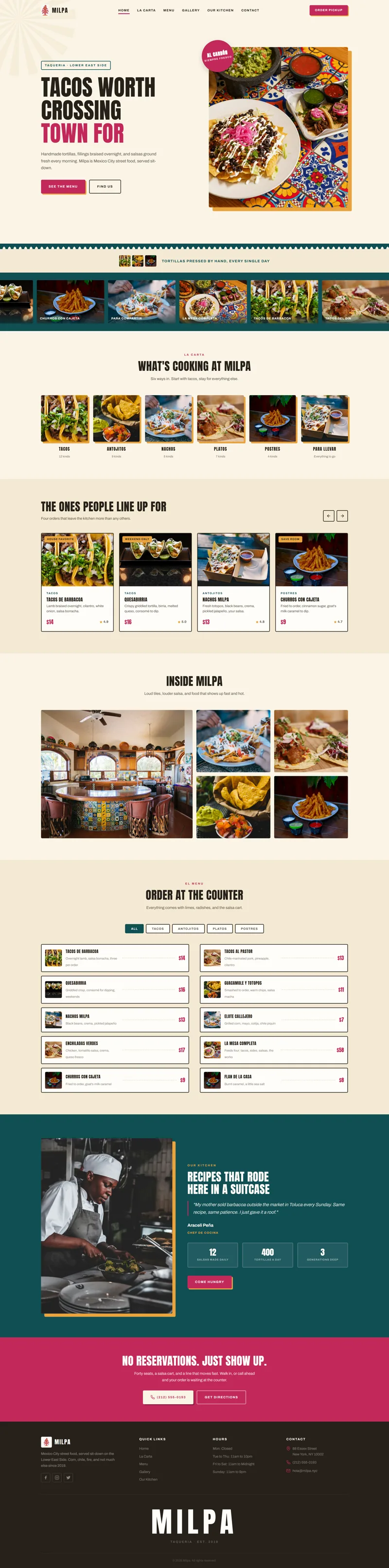 Web development for Milpa