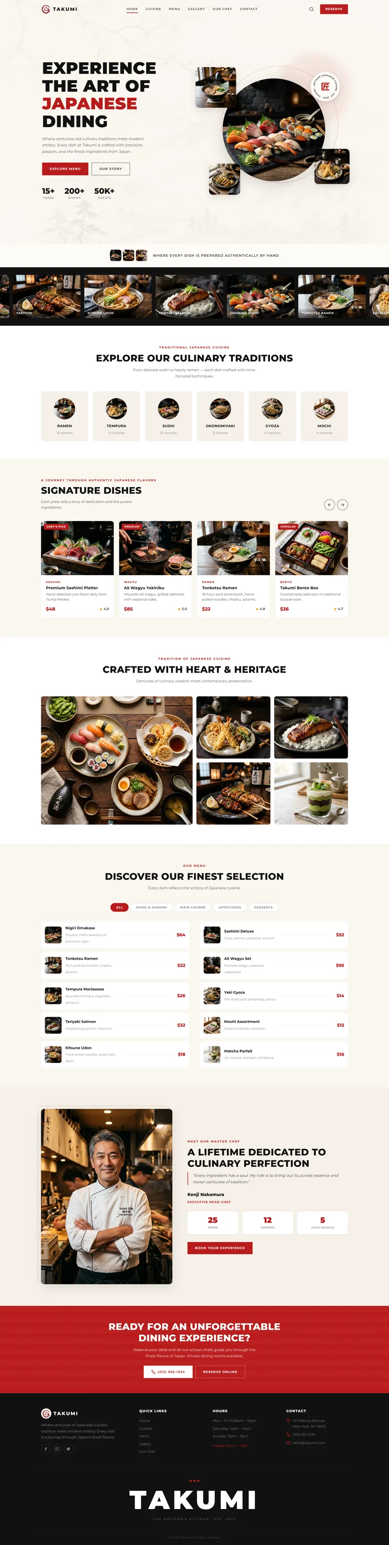 Web development for Takumi