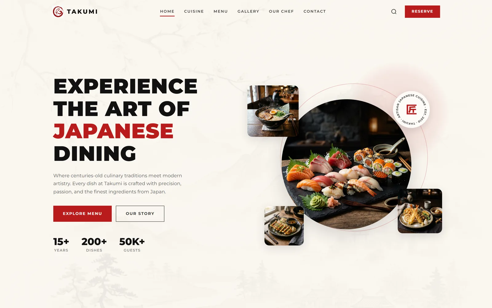 Web development for Takumi