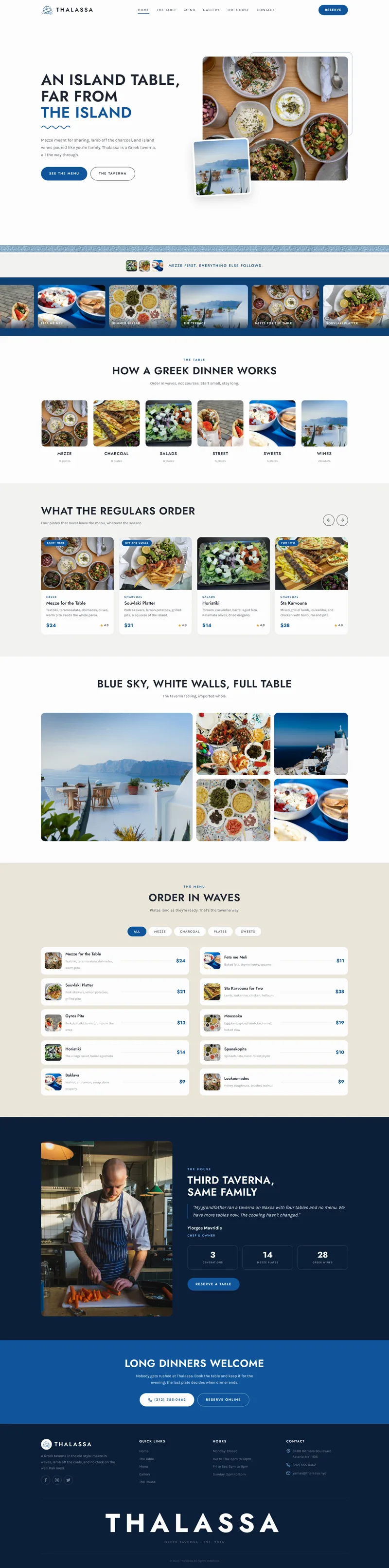 Web development for Thalassa